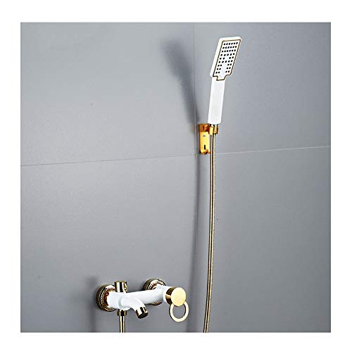 Robinet de remplissage de baignoire en laiton massif avec ensemble de douche