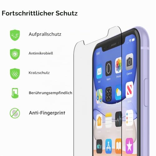 Belkin iPhone 11 Displayschutz TemperedGlass antimikrobiell ( hochentwickelter Schutz… – Ansicht 2