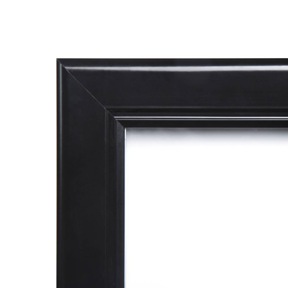 Schaukasten schwarz für Speisekarten 4x A4 | wetterfest für außen am Eingang | schwarz, magnetische Rückwand, abschließbar | Speisekartenkasten für Restaurant, Hotel, Gastronomie, Wandmontage