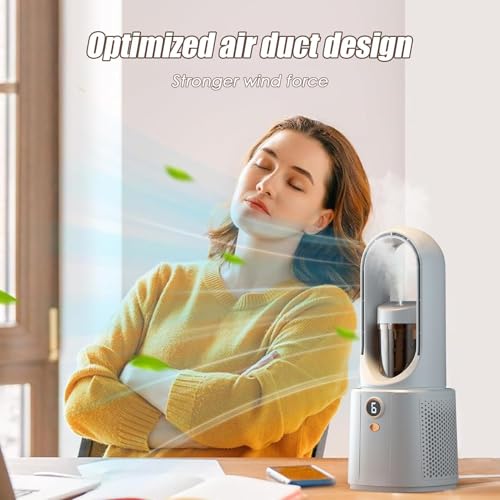 Ventilateur de bureau rechargeable portable 6 vitesses à batterie - 3