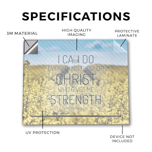 Image of Carbon Fiber Laptop Skin Compatible with Alienware X16 R2 (2024) - Through Christ - Premium 3M Vinyl Protective Wrap Decal Cover - Easy to Apply | Crafted in The USA by MightySkins