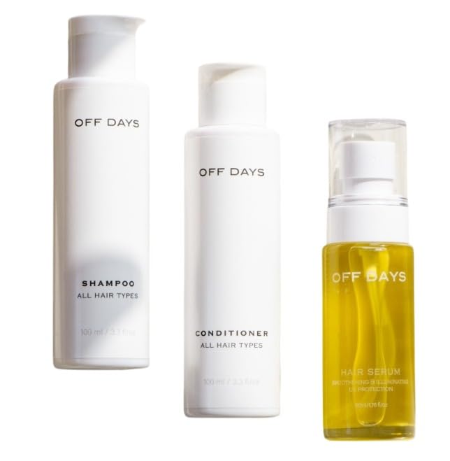 Off Days Mini Duo & Illuminating Serum Set | Daily Use,Sulfate & Paraben Free, Infused with Aloe Vera,Cucumber & Linseed Extracts | Nourishes & Strengthens Hair- 100ml Each + Hydrating Hair Serum 50ml-picture-51