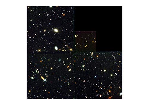 Télescope Hubble jet profond déco de chambre avec cadre mat Taille L