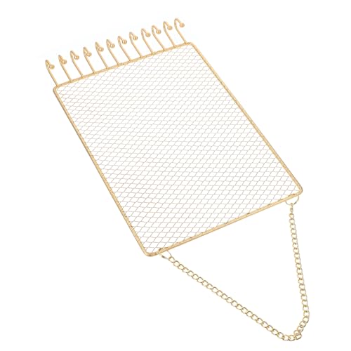 CONGARTENO Estante De Joyería De Pared Perchero Muro Bandejas Colgador De Joyas Caballetes Para Exhibición Soporte Organizador De Joyas Soporte De Collar Pararse Busto Junta Golden Planchar