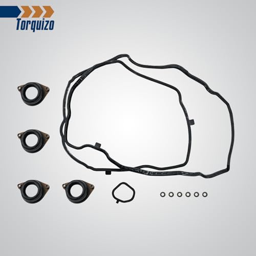 Image of Engine Valve Cover Gasket Set Compatible with Honda Accord 2DR EX EXL LX-S 2013 2014 2015 2016 2017,4DR EX EXL LX Sport 2013 2014-2&4-Door 2.4L K24 - OE 12030-5A2-A01