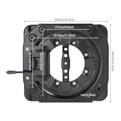 Base pivotante de siège rotative 0-360° en tôle d'acier robuste charge 130 kg