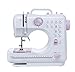Produktbild Barbieya Nähmaschine-12 Stichmuster Fußpedal Doppelgeschwindigkeitssteuerung Nähmaschine mit austauschbaren Presser, elektrische Overlock Nähmaschine Kleine Haushalt Nähen Werkzeug 2 Geschwindigkeit