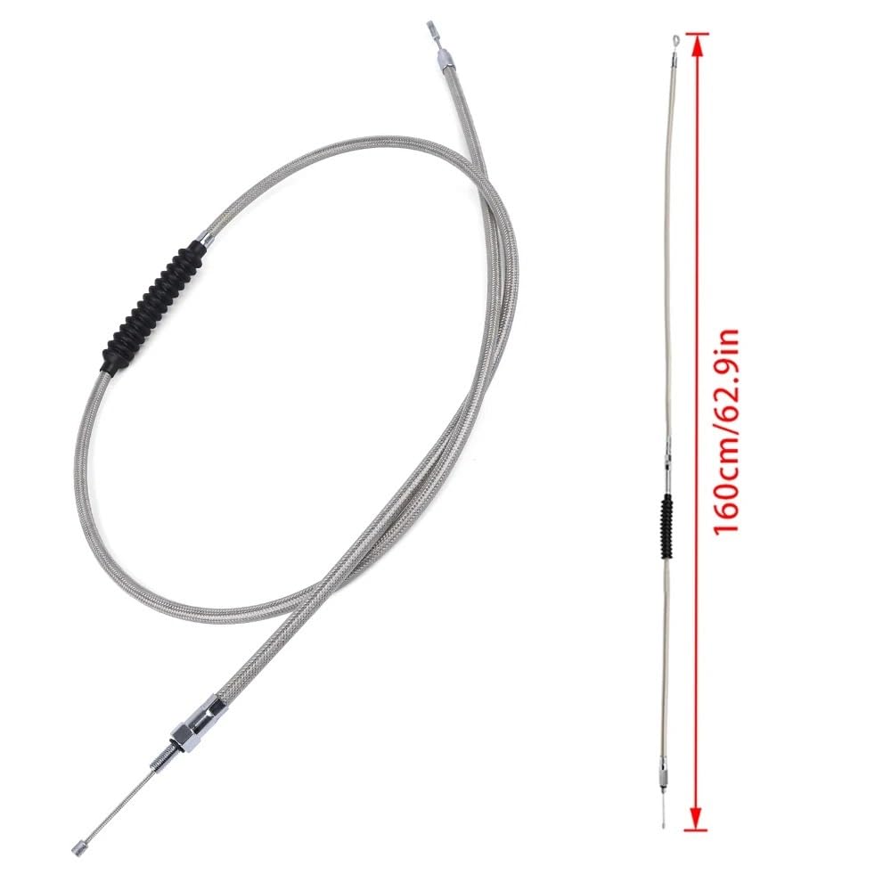 Kit de Cable embrague acero inoxidable trenzado para motocicleta para Sportster para Electra para Glide para Road King 1,6 m - 2,0