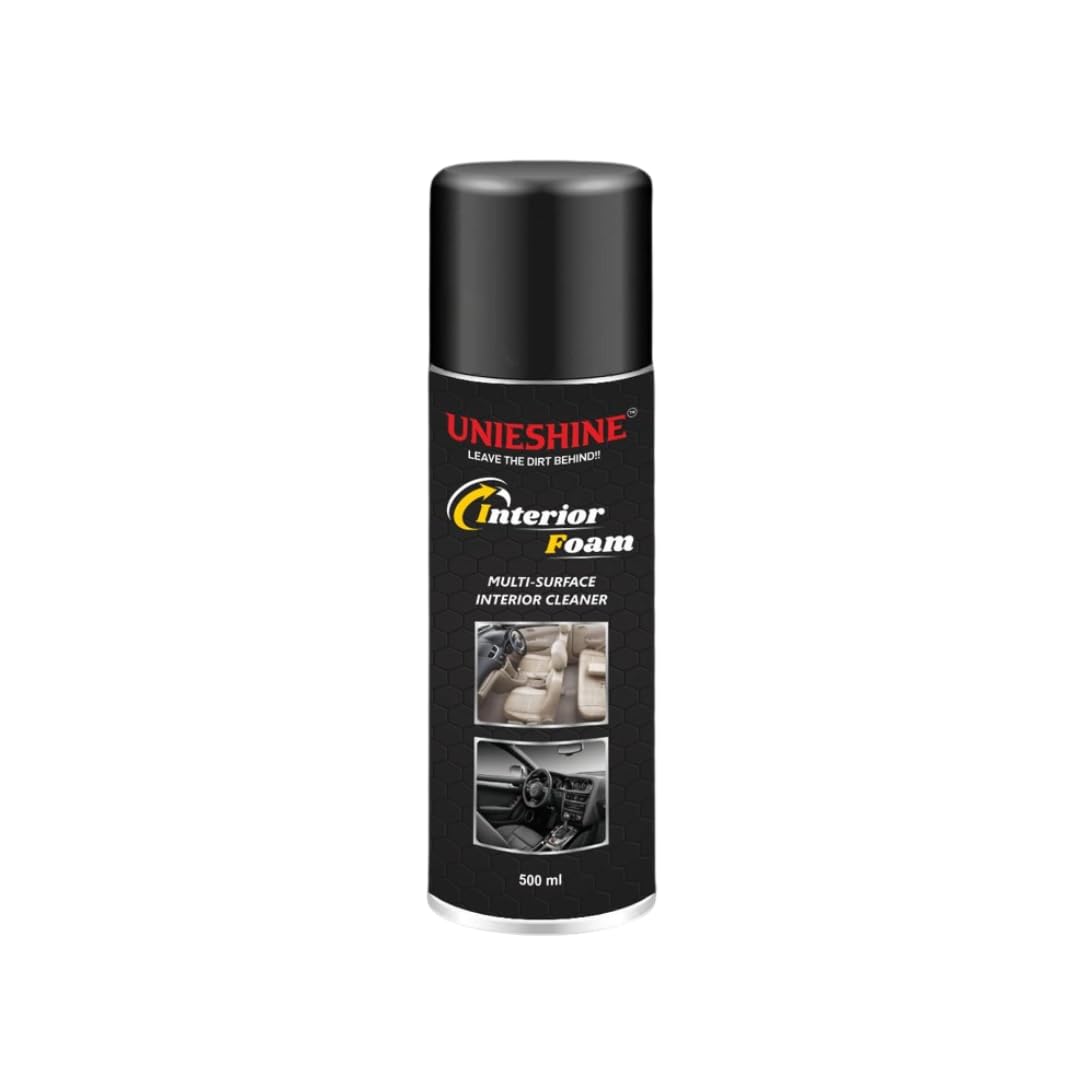 UNIESHINE 3M Foam Car Interior Cleaner 500ml | UNIESHINE Upholstery & Leather Cleaner | Advanced Foaming Formula for Car Seats & Interiors | Removes Tough Stains & Dirt-image-27