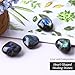 UU UNIHOM 0.78in-1.18in Natural Labradorite Large Heart Stones Healing Crystals Gemstones Gifts Heart Shaped Rocks for Home Decor Reiki Meditation Women