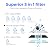 Waterdrop G3-2CF Filter, Replacement for Waterdrop G3-W & G3P600 & G3P800 Reverse Osmosis System, Pack of 2 G3-N1CF, 6-month Lifetime