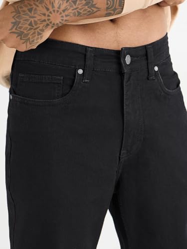 Image of Bewakoof Men's Slim Straight Fit Jeans