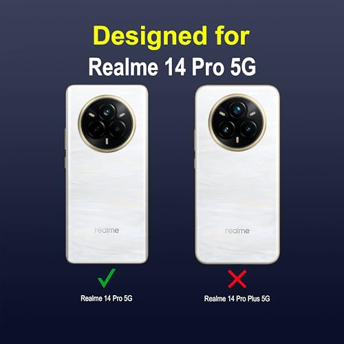 Image of amazon basics Back Case Cover for Realme 14 Pro 5G | Compatible for Realme 14 Pro 5G Back Case Cover | Liquid Silicon Magic with Camera Protection | Sapphire