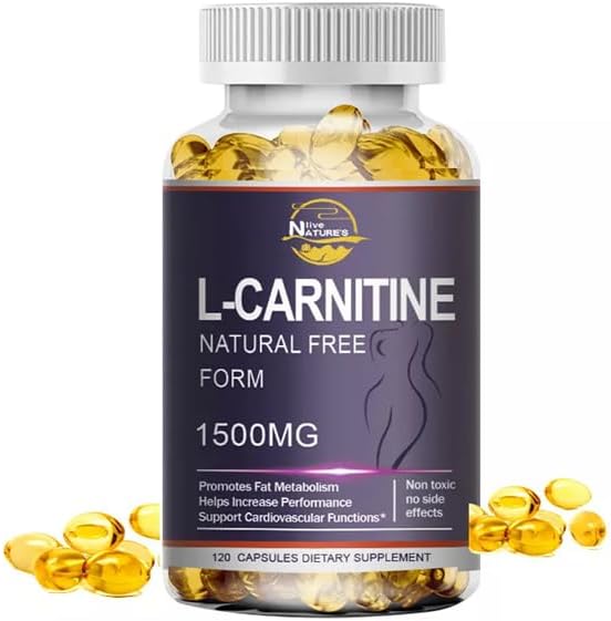 L-Carnitine 1500mg Capsules Sterke Vette Brander Metabolisme Ondersteuning Gewichtsverlies