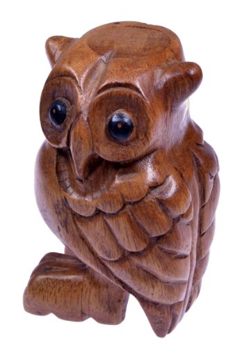 Flöteneule Gr. 1 - Klangeule - Klang Eule - Klangtier - Musik Eule - Musik-/Percussion-Instrument aus Holz