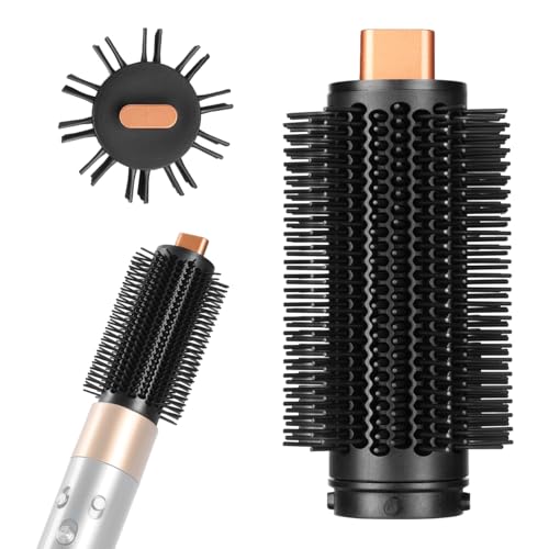 Runde Volumenbürste-Aufsatz für Dyson Airwrap Voluminöse Styles mit weniger Frizz dank kontrolliertem Luftstrom und abgeschrägten Borsten Kompatibel mit HS01/HS05/HS08 Kupfer-3.8cm