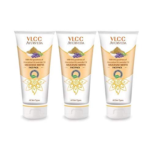 VLCC Ayurveda Multani Mitti Face Pack, 100 g (Pack of 3)