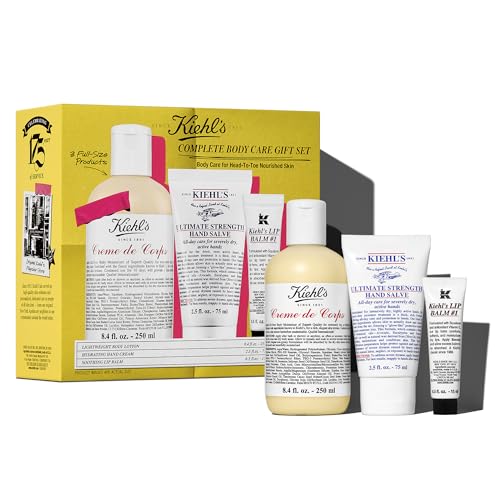Kiehl's - Body Care Routine Gift Set - Moisturizing - 3pk | Gift Set for Dry Skin - With Shea and Cocoa Butter - For Men and Women