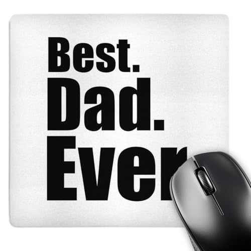 3dRose LLC 8 x 8 x 0.25 Inches Mouse Pad, Best Dad Ever Father (mp_149806_1)