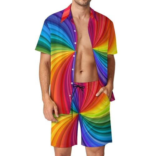 Ensemble Chemise Hawaïenne Homme Short et Pantalon Idéal pour les Vacances au Soleil