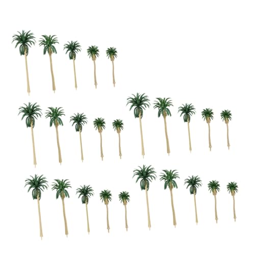 NUOBESTY 25個 沙?模型用リアルココナッツツリー 高さ 多製ミニチュア風景装飾品 長期耐久 リアルディテール ミクロランドスケープ用