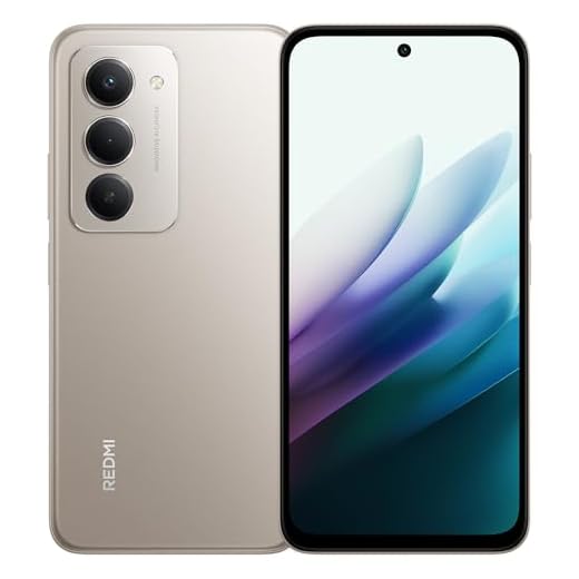 XIAOMI REDMI 15 Smartphone, Titan, 8GB+256GB, 6.9" FHD, 7000mAh, 1080×2340 Pixel, Schnellladung 33W, 144Hz AdaptiveSync, Dual AI 50MP Kamera, mit Ladegerät, NFC frei