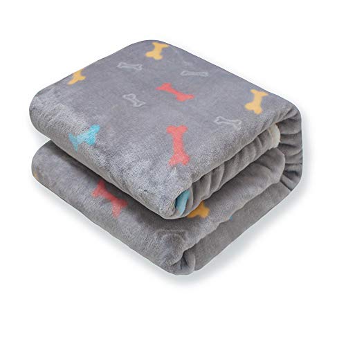furrybaby Premium Fluffy Fleece Dog Blanket, Soft and Warm Pet Throw for Dogs