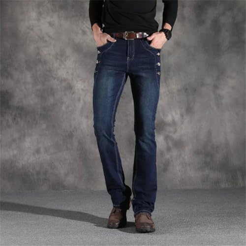 Men Boot Cut Flared Jeans Vintage Stretch Regular Fit Jeans Casual Bootcut Jeans4