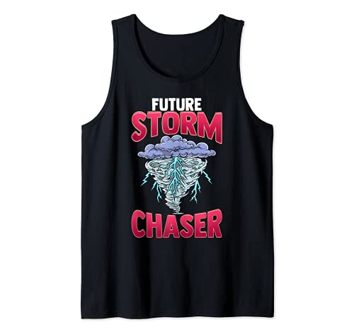 Funny Future Storm Chaser Cute Meteorologist Weather Pun Camiseta sin Mangas