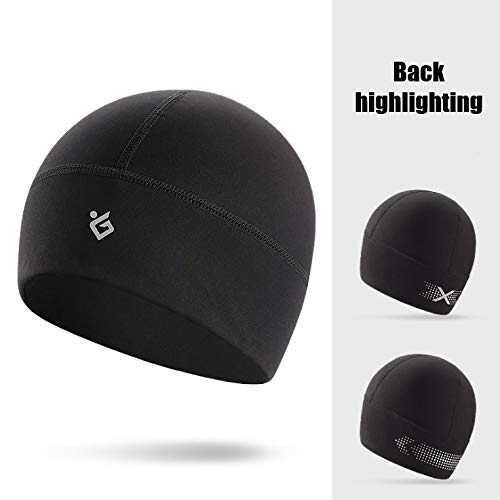 ALIXIN-Casquette de Vélo Thermique pour Le Crâne,étanche et Coupe-Vent pour la Chaleur de la Tête.Convient pour Le Vélo,la Course,Le Ski.Couvre-Chef de Vélo Qui évacue l'humidité. (?)