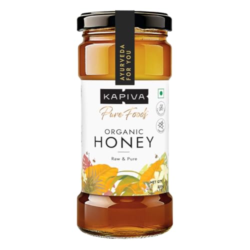 Image of Kapiva Organic Honey 500gm | NMR tested | Unprocessed & Unpasteurized Honey |100% Raw Pure & Natural | Strengthens Immunity | 0% Added Sugar No Preservatives