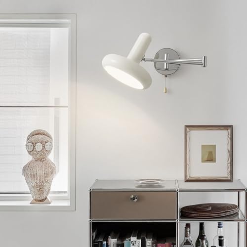 Lámpara de pared para leer sin molestar con foco orientable LED