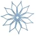Blossom Mini Multi-Purpose Flower Shaped Silicone Trivet, Hot Pad, Coaster, Napkin Ring; 5.5-Inches; Set of 2; Bel Air Blue