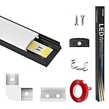 perfil u de aluminio blanco 10 mm 【Multifunción】Adecuado para todos los tipos de tiras LED con un ancho interior de 1-12 mm (por ejemplo, 3528, 5050 y 5630, etc.). Se recomienda para salón, dormitorio, armario, cocina y otras ocasiones. Iluminación decorativa ideal.
