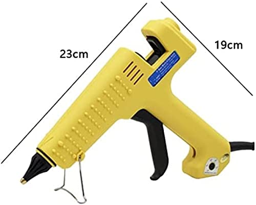 Bezprzewodowy pistolet do klejenia na gorąco, 200 W/250 W, regulowana temperatura, pistolet termiczny z długą dyszą, profesjonalny zestaw narzędzi, długi czas czuwania