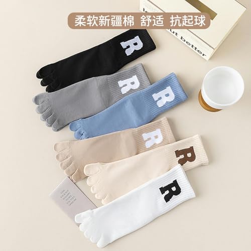 3 pairs - medium tube spring summer thin breathable Korean long socks4