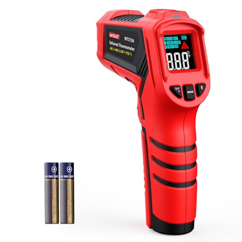 Wintact Laser Infrared Thermometer Gun -58℉ to 752℉, Surface Heat Temperature Gun, Non-Contact Digital Thermometer for Kitchen Cooking Food, Pizza Oven, BBQ, Griddle, Soap Making, HVAC