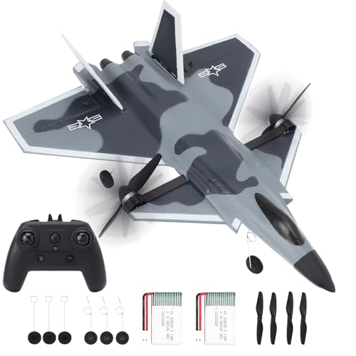 ITEFDTUTNE RC Plane 3 Channel Brushless Foam Glider Plane, 40 kmh Remote Control - Fly Vertically,...