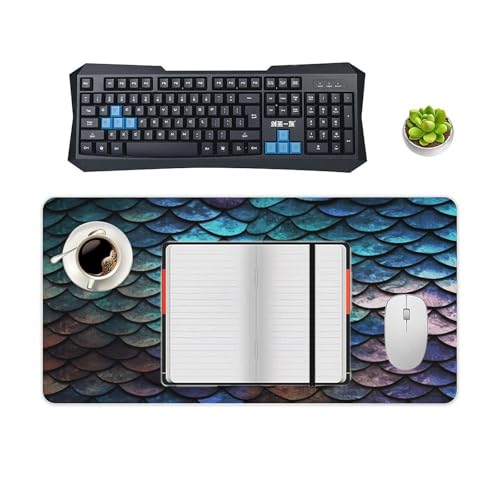 Pad para mouse grande en caucho con diseño escamas dragón miniatura 4
