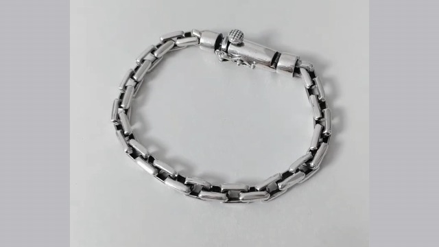 Amazon.com: Myshiwu 8mm Width Paper Clip Link Bracelet in 925