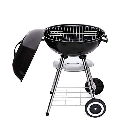Barbecue Grill Metal Brazier Firepit Tragbarer Holzkohlegrill Kettle Grill, Holzkohlegrill im Freien für Gartenterrasse, 18, für Zuhause, Büro,