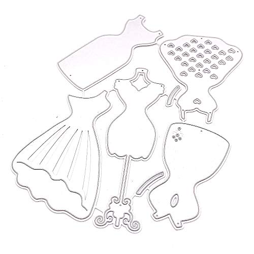 KSCRAFT Dress Forms Metal Cutting Dies Stencils for DIY Scrapbooking/Photo Album Decorative Embossing DIY Paper Cards