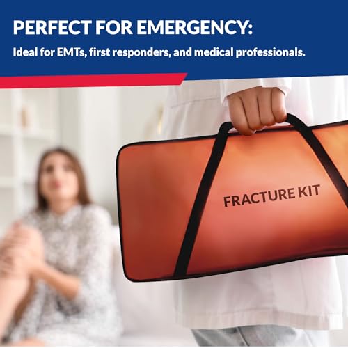Image of Dixie EMS Fracture Splint Kit - Emergency Immobilization Set with Arm & Leg Splints, Shoulder Support & Carry Bag - First Responder, EMT, Paramedic & Medical Use