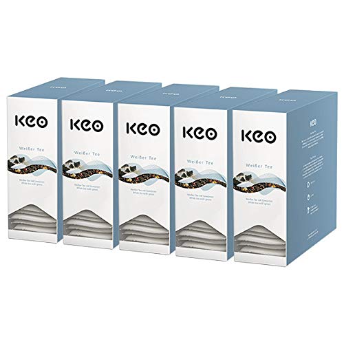 Keo Teachamp Kuvert Wei?er Tee / 5er Pack