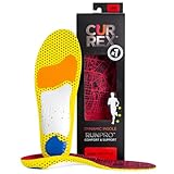 CURREX RunPro Insoles for Running Shoes, Arch Support Inserts to Help Reduce Fatigue, Prevent Injuries, Boost Performance for Men & Women (Low Arch, Size XL)