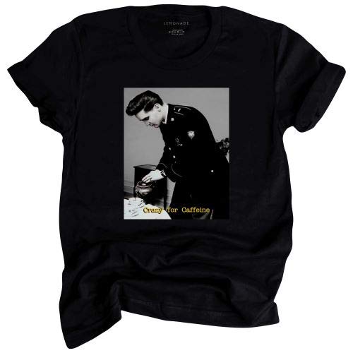 T-shirt Elvis Presley Crazy for Caffeine