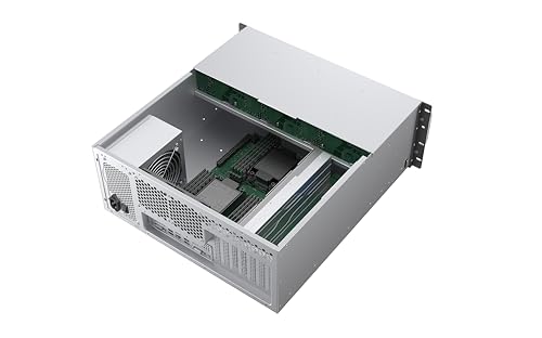 Image of Rosewill 4U Rackmount Server Chassis | Server Chassis | Supports up to 8 3.5 inch 12Gbps Hot Swap | ATX Compatible | 6X 80mm PWM Fan | USB 3.2 Type-C | RSV-H408