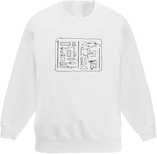 Azeeda 'Egyptian Hieroglyph Tablet' Kid's Sweatshirt/Jumper (7-8 Years) (KW00029649)