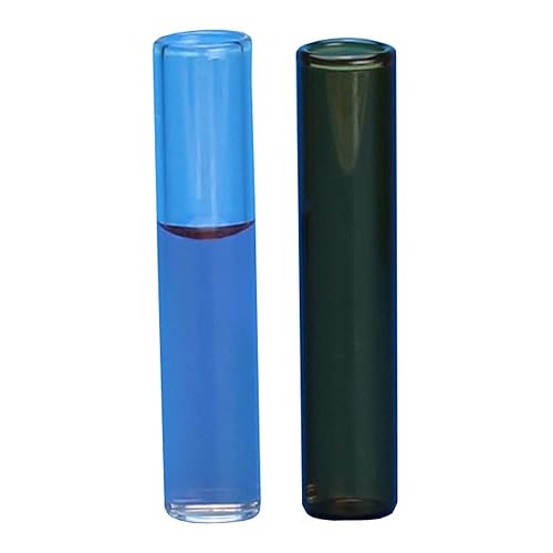 JG Finneran 4100-840A - Vial de carcasa de vidrio de borosilicato, capacidad de 0.0 fl oz, diámetro de 0.315 in x 1.575 in de altura, ámbar (caja de