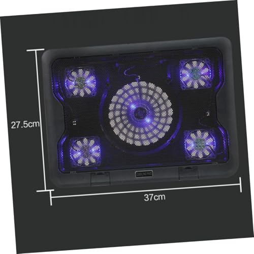 Base refrigerante para laptop KICHOUSE con 5 ventiladores miniatura 5